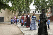 Els primers en gaudir de l'acte de Corpus han estat els alumnes de P5, primer i segon de primària de l'Escola Montsant a La Palma