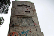 Monument en homenatge a Franco del Coll del Moro de Gandesa.