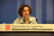 Primer pla de la consellera d'Ensenyament, Meritxell Ruiz.