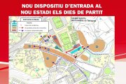 Novetats per accedir amb cotxe a la zona del Nou Estadi en dies de partit