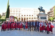 Tradicional foto de família dels participants a la nova edició del Ganxet Pintxo.