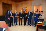 Imagen de la recepción de la delegación China por parte de Josep Fèlix Ballesteros.