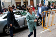 Carme Forcadell arribant al Tribunal Suprem.