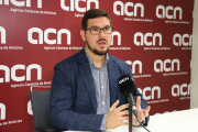 El co-president del Banc d'ADN, Roger Heredia, durant una entrevista amb l'ACN