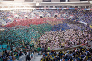 Imagen de archivo de los grupos en la Tarraco Arena Plaça, en el concurso del 2014.