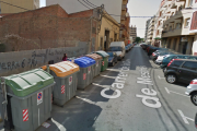 Crema un contenidor al carrer Closa de Mestres