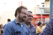 Xavier Bailach, cap de colla i Lluís Montfort, president.