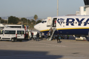 Una imatge d'arxiu d'un avió de Ryanair a l'Aeroport.