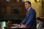 Pedro Sánchez, al debat de política general al Congrés.