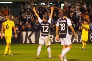 Un dels instants del partit entre el Castellón i el Villarreal B.