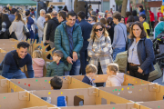 El laberint de colors va ser l'activitat que més èxit va tenir entre els petits visitants.