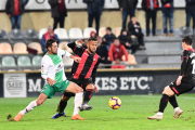 Imatge del CF Reus-Extremadura, en què els de Xavi Bartolo van encaixar un dolorós 1-4.