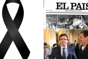 El 'collage' de Rivera per commemorar la mort de sis policies fa 27 anys.