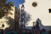 3de8 dels Xiquets de Tarragona a la plaça del Rei.