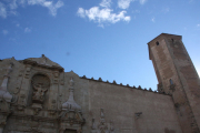 Imatge de la façana del monestir de Poblet.