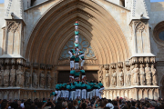 3de9fa dels Castellers de Vilafranca a la diada del Pla de la Seu.