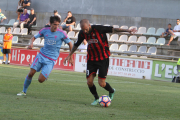 Àngel, durant el Reus-Mirandés.