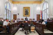 Saló de Plens de l'Ajuntament, dijous a la tarda.