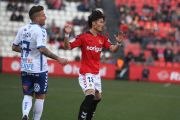 Daisuke Suzuki, durant el duel al Nou Estadi contra el Tenerife.