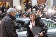 Carme Forcadell en la seva arribada al Tribunal Suprem aquest 9 de novembre.