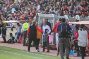 L'entrenador del CF Reus, Natxo González, després d'embutxacar-se l'1-0 al derbi contra el Nàstic.