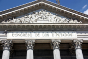 Façana principal del Congrés dels Diputats.