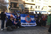 Imagen de los Pericos de Tarragona que viajaron a Valencia.