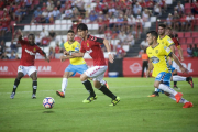 Daisuke Suzuki, durant el partit del passat diumenge, contra l'Albacete, al Nou Estadi.