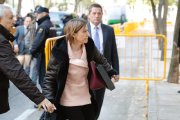 Carme Forcadell en la seva arribada al Tribunal Suprem aquest 9 de novembre.