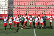 El primer entrenament del Nàstic.