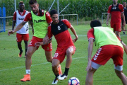 Carlos García, entrenant.