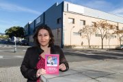 Isabel Martínez a l'espai que ocupava la fàbrica Crolls, ara a la zona del complex Redessa.