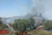 Una imatge de l'incendi.