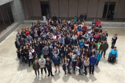 Imagen de los alumnos de 4º de ESO de los institutos de la Conca de Barberà que han participado al proyecto Genus.