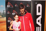 Anna Ortiz amb Alberto Gil, tots dos del Club Tennis Tarragona.