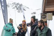 Nuria Castán celebrant la victòria a Nova Zelanda.