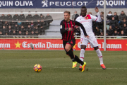 Olmo, durant el darrer partit disputat a l'Estadi.