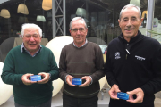 Manel Gispert, Jordi Farriol i Antonio Pedrola, socis fundadors del Tennis Salou.