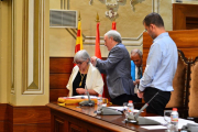 El moment de la presa de possessió de Beltran com diputada dins del grup del PSC per al Partit Judicial de Tortosa.