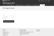 El lloc web té un aspecte idèntic a la pàgina oficial.