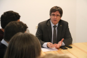 Imatge d'arxiu del president Carles Puigdemont a Brussel·les.