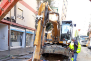 Imatge d'arxiu de les obres a la xarxa d'aigües a Reus.