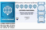 Un décimo de la Lotería Nacional.