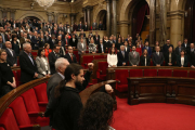 Imatge d'arxiu de la constitució del Parlament al gener del 2018.