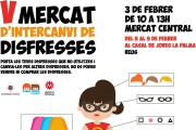 Cartell de la 5a edició del Mercat d'intercanvi de disfresses.