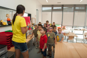 Una imatge d'arxiu d'alumnes a l'Escola Isabel Besora.