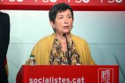 Pla mig de la representant del PSC a la gestora del PSOE, Teresa Cunillera, el 30 de gener del 2017.