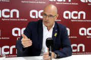 El diputat d'ERC, Raül Romeva, en un moment d'una entrevista a l'ACN.