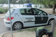 La policia va sorprendre l'arrestat agafant cargols poma d'un canal de reg del municipi.