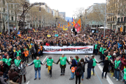 La manifestació a Barcelona